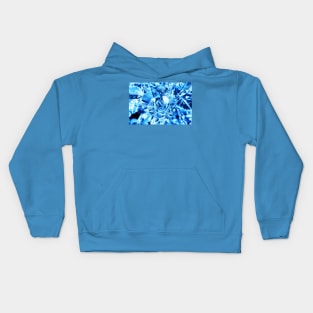 Blue Frozen Ice Rose Kids Hoodie